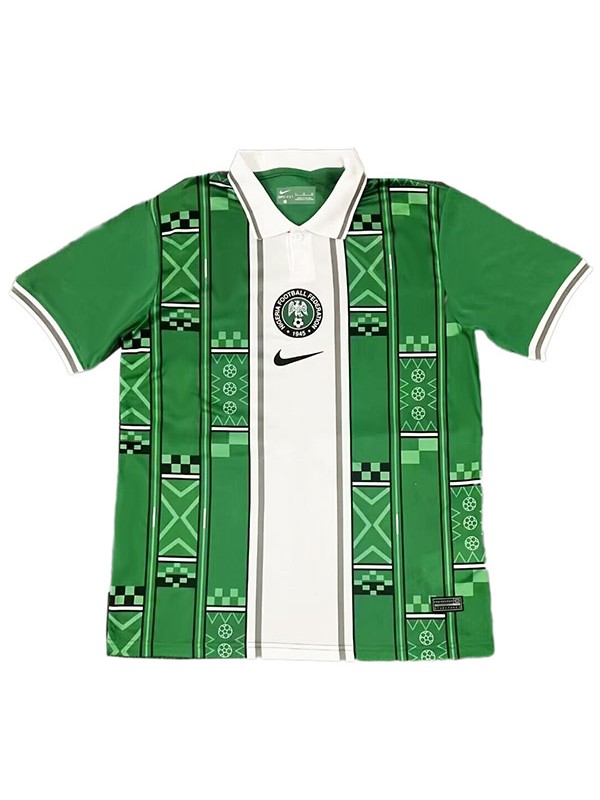 Nigeria maglia da calcio casalinga uniforme da calcio prima divisa da calcio da uomo top maglia sportiva verde 2023-2024